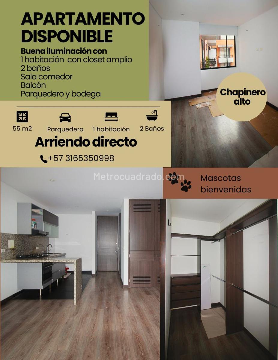 Apartaestudio en Arriendo  MARIA CRISTINA Chapinero Alto