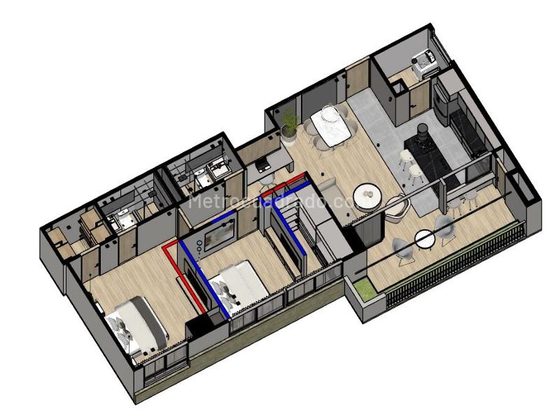 Apartamento en Arriendo, San Antonio de Pereira, Rionegro - 4
