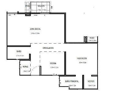 Apartamento de 1 alcoba en venta en Serena Del Mar, Cartagena, 45 m² · foto 4 de 20