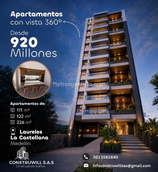 Apartamento en Venta, LAURELES LA CASTELLANA   Noroccidente, Medellín - Widok 2