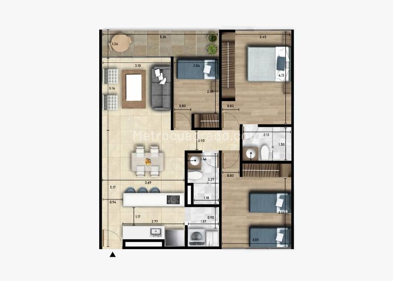 Apartamento en Venta, LA FORESTA   Norte, Armenia - Widok 3