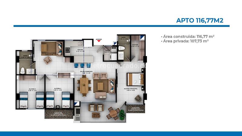 Apartamento en Venta, EL CABRERO   Centro Amurallado, Cartagena de Indias – pohled 5