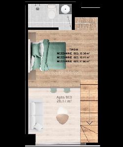 Apartamento de 1 alcoba en venta en Cedritos, Bogotá, 42 m² · foto 4 de 8