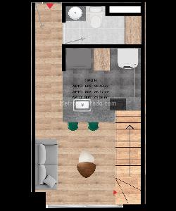 Apartamento de 1 alcoba en venta en Cedritos, Bogotá, 42 m² · foto 5 de 8