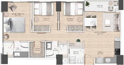 Apartamento en venta en Las Vegas, Envigado · foto 3 de 9