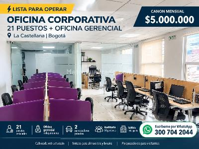 Oficina en Arriendo, LA CASTELLANA Zona Urbana, Bogotá D.C.