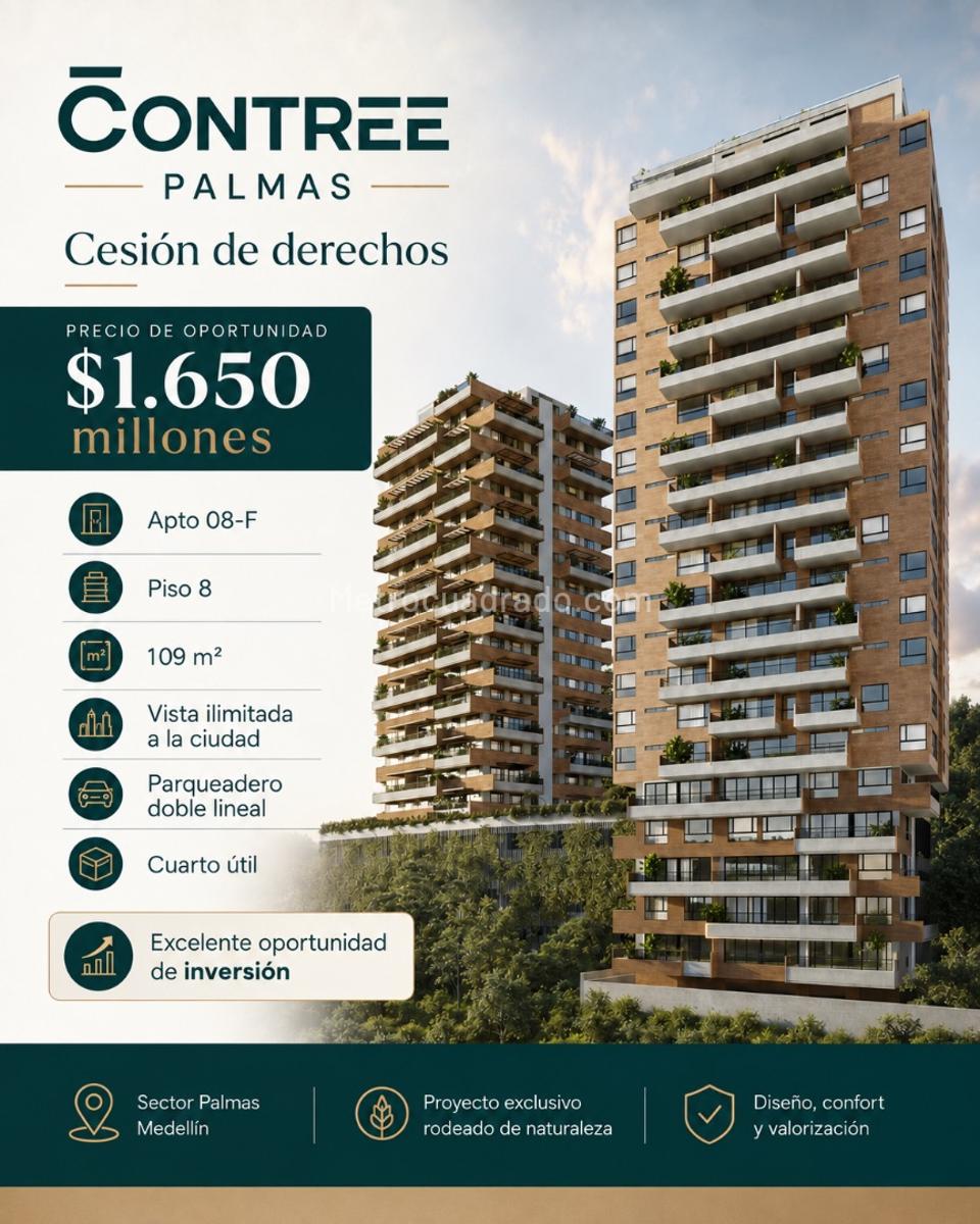 Apartamento de 2 habitaciones en venta en Las Palmas Nororiente, Medellín — imagen 1 de 7