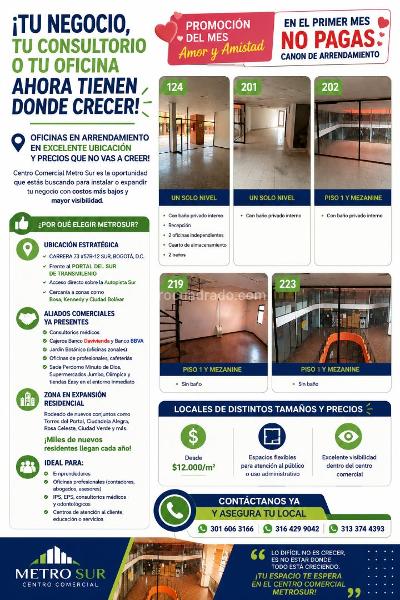 Oficina en Arriendo, BARLOVENTO Ciudad Bolívar, Bogotá D.C. - Vista 2