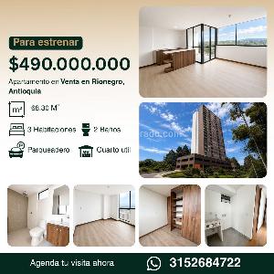 Apartamento de 2 alcobas en venta en Cuatro Esquinas, Rionegro, 68 m² · foto 11 de 11
