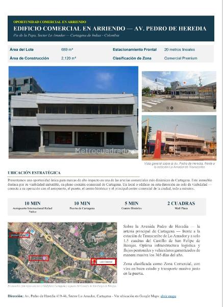 Local Comercial en Arriendo, PIE DE LA POPA Centro Amurallado, Cartagena de Indias - Más