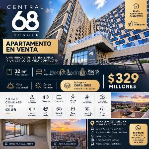 Apartamento de 1 alcoba en venta en Salitre Alto, Bogotá, 32 m² · foto 13 de 17