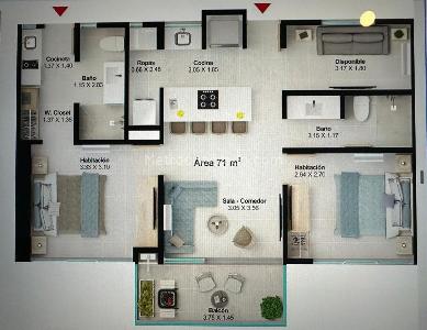 Apartamento en venta en Pozos Colorados, Santa Marta · foto 7 de 11