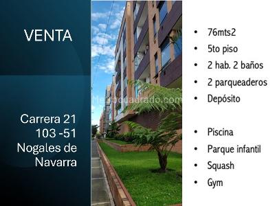 Apartamento de 2 alcobas en venta en Bogota Santa Bibiana Usaquen, Bogotá, 70 m² · foto 1 de 14