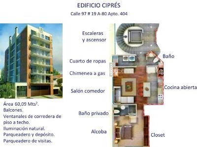 Apartamento de 1 alcoba en arriendo en Chico Norte, Bogotá, 60 m² · foto 15 de 20